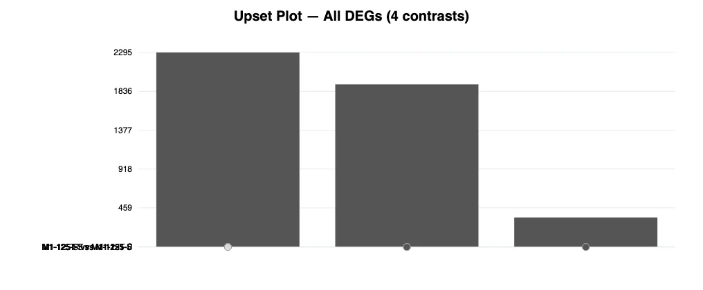 Upset plot — example output